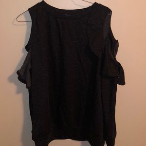 Black long sleeve maternity shirt